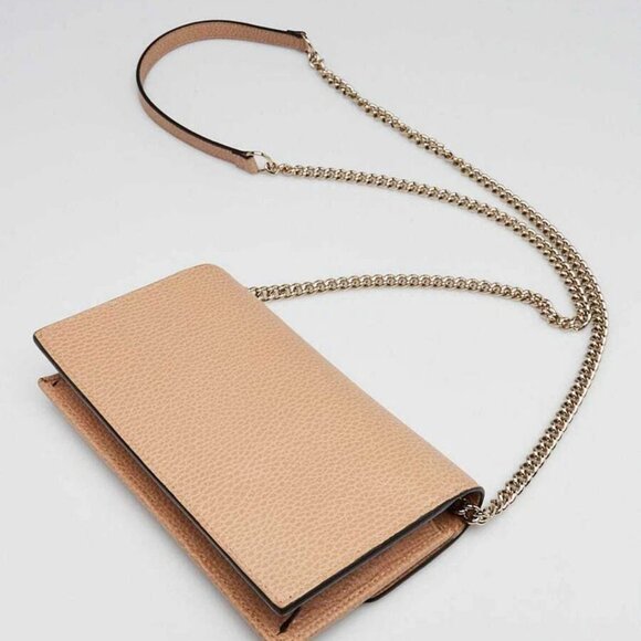 Gucci Beige Leather Interlocking G Wallet on Chain Clutch Bag - Picture 3 of 10
